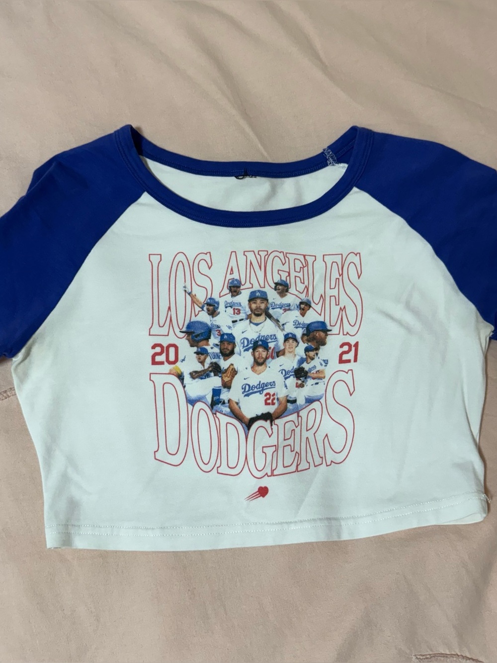 Los Angeles Dodgers Cropped Tee - Size M